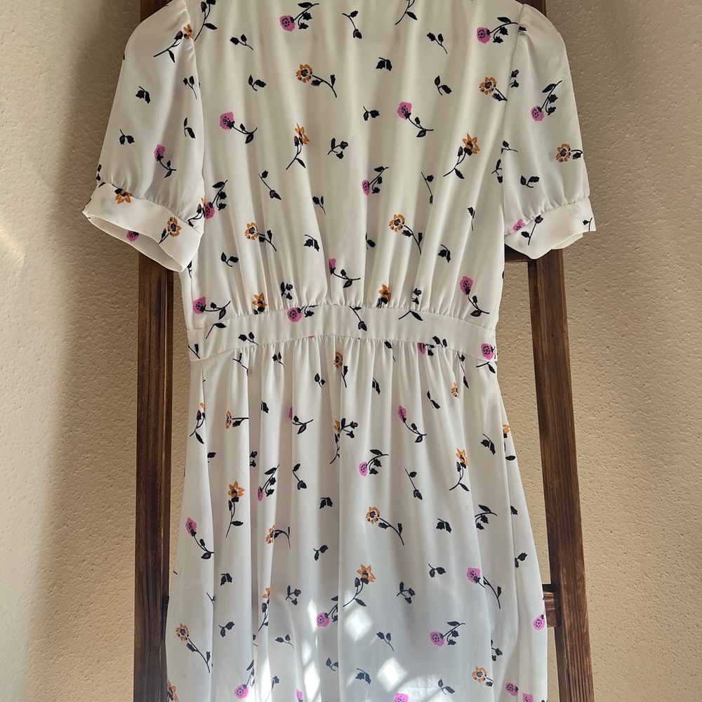 Madewell White Floral Midi Dress - Picture 5 of 6